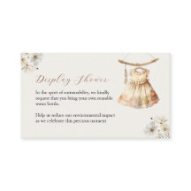 Vintage Girl Clothes Display Shower Enclosure Card