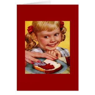 Vintage Girl & Jelly Sandwich
