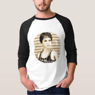 Vintage Girl, Old Photo Effect T-Shirt