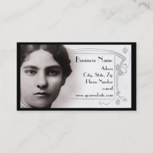 Vintage Girl  Portrait Business Card