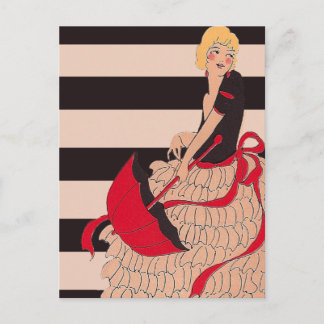 Vintage Girl Postcard