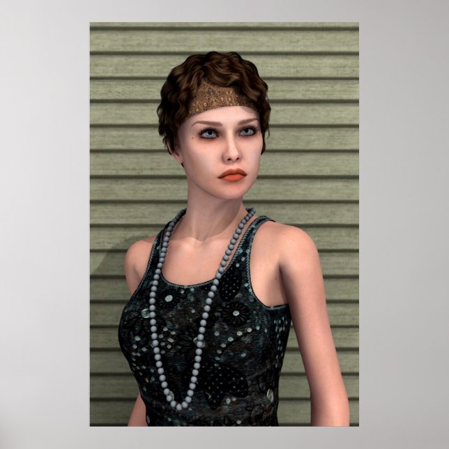 Vintage Girl Poster (Front)
