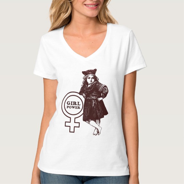 Vintage Girl Power T-Shirt (Front)