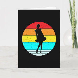 Vintage Girl Retro Lover Funny Birthday Gift Idea Card