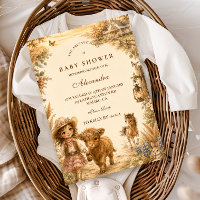 Vintage Girl Western Boho Baby Shower