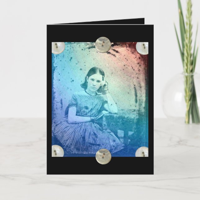 Vintage Girl, You Are Loved Card (Front)