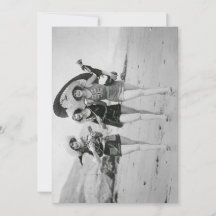 Vintage Girlfriends Singing on the Beach