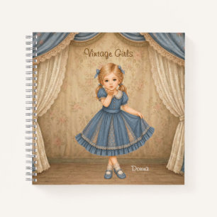 Vintage Girls Notebook with Donna