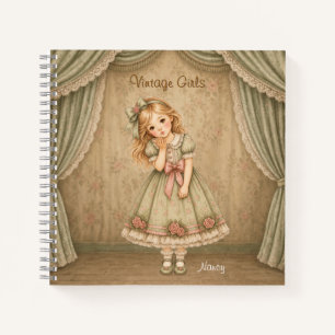 Vintage Girls Notebook with Nancy