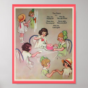 Vintage Girls' Tea Party (copy) Poster
