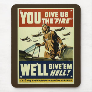 Vintage Give'em Hell Mousepad