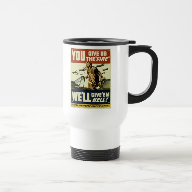 Vintage Give'em Hell Travel Mug (Right)
