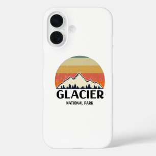 Vintage Glacier National Park iPhone 16 Case