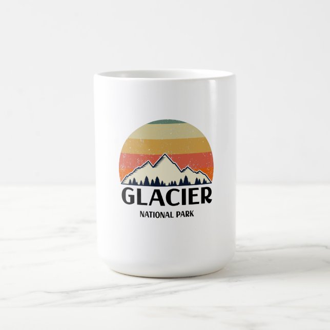 Vintage Glacier National Park Coffee Mug (Center)