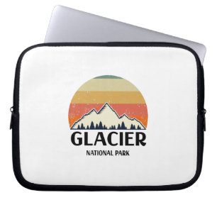 Vintage Glacier National Park Laptop Sleeve