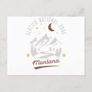 Vintage Glacier National Park Montana Postcard