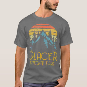 Vintage Glacier National Park Montana Retro T-Shirt