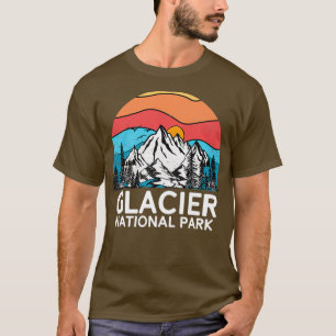 Vintage Glacier National Park Retro 80s Montana Mo T-Shirt