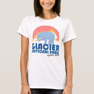 Vintage Glacier National Park Retro T-Shirt