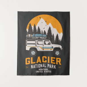 Vintage Glacier National Park Road Trip Montana   Tapestry