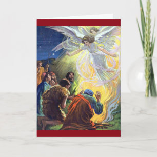 Vintage Glad Tidings Holiday Card