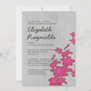 Vintage Gladiolas Bridal Shower Invitations