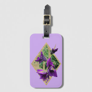 Vintage Gladiole Gepäckanhänger Luggage Tag
