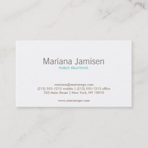 VINTAGE GLAM PEACOCK (Brown/Aqua) Business Card
