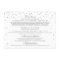 Vintage Glam Silver Confetti Wedding Detail Cards
