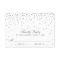 Vintage Glam Silver Confetti Wedding RSVP Cards