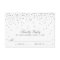 Vintage Glam Silver Confetti Wedding RSVP Cards