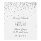 Vintage Glam Silver Confetti Wedding Wine Bottle