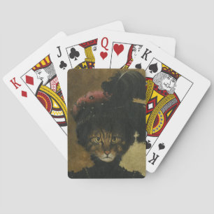 Vintage Glamorous Cat Playing Cards