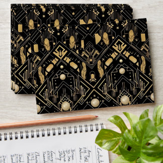 Vintage Glamour Art Deco Wedding Envelope