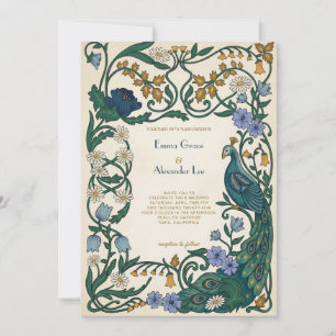 Vintage Glamour Art Deco Wedding Invitation