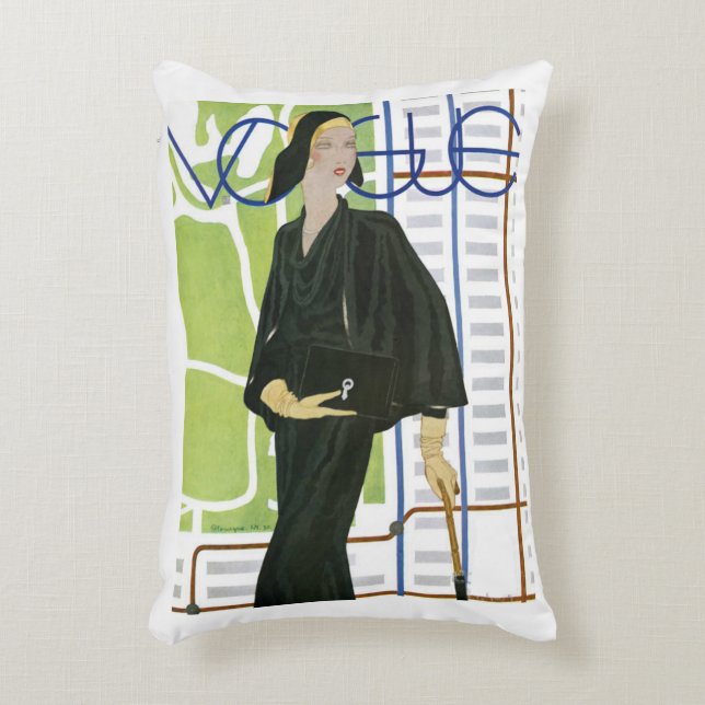 Vintage Glamour FashionMagCover42630 Accent Pillow (Front(Vertical))