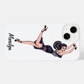 Vintage Glamour Girl, Brunette Blombshell Lingerie Case-Mate iPhone Case (Back (Horizontal))