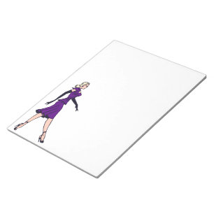Vintage Glamour Girl, Retro Blonde Secretary Notepad