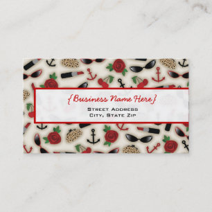 Vintage Glamour Inspired Business Card