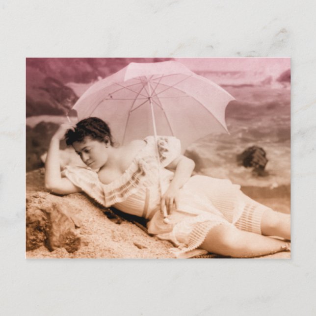 Vintage glamour portrait postcard (Front)