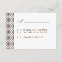 Vintage Glamour RSVP Card