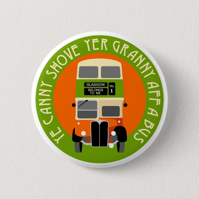 Vintage Glasgow Double-decker Bus Badge (Front)