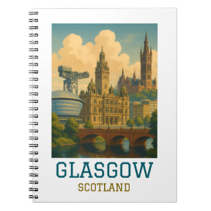 Vintage Glasgow Scotland Travel Notebook