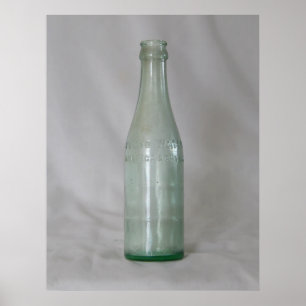 Vintage Glass Bottle Poster