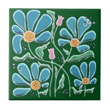 Vintage Glass  Style Ceramic Tile