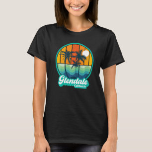 Vintage Glendale California Summer Vacation Beach  T-Shirt