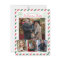 Vintage Glitter Family Photos Airmail Christmas