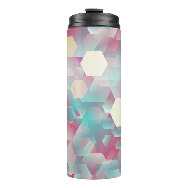 Vintage Glittering Confetti Background. Thermal Tumbler (Front)