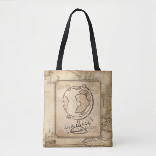 Vintage Globe. Geography & History Teacher Gift Tote Bag