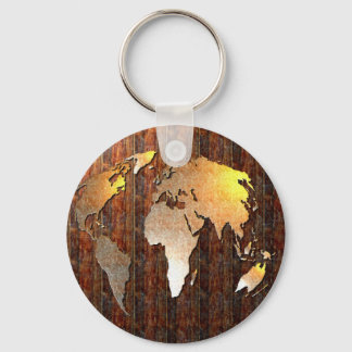 Vintage Globe Key Ring